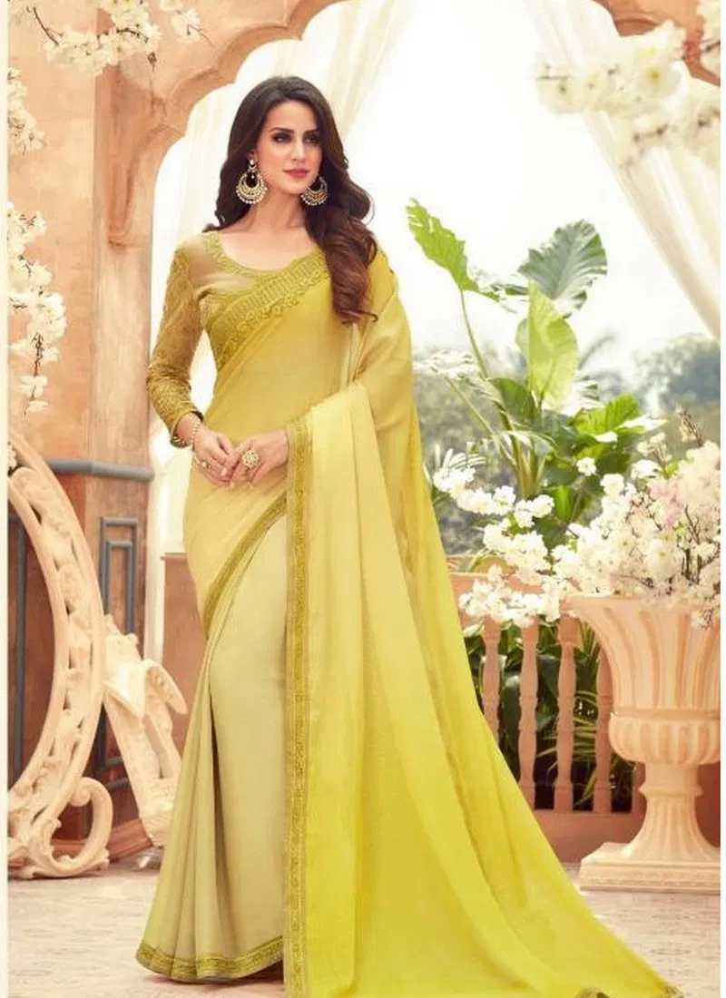 Anmol Creations Latest Fancy Designer Party And Festive Wear Heavy Chiffon Digital Print Heavy Saree Collection